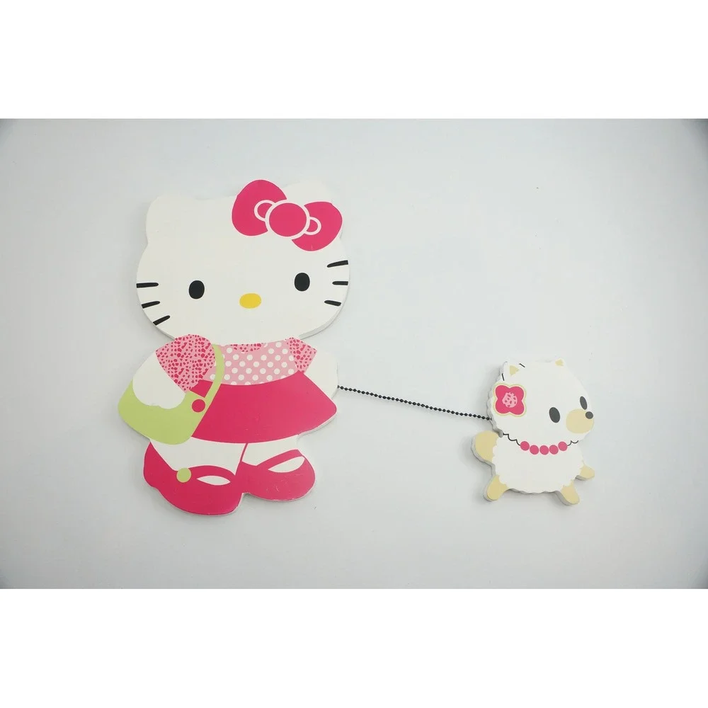 Sanrio Hello Kitty Wall Decor Lambs & Ivy Wooden Nursery Art Pink VGC
